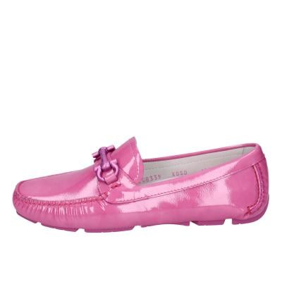 scarpe donna SALVATORE FERRAGAMO mocassini rosa vernice PARIGI BG23 Affare Del Giorno