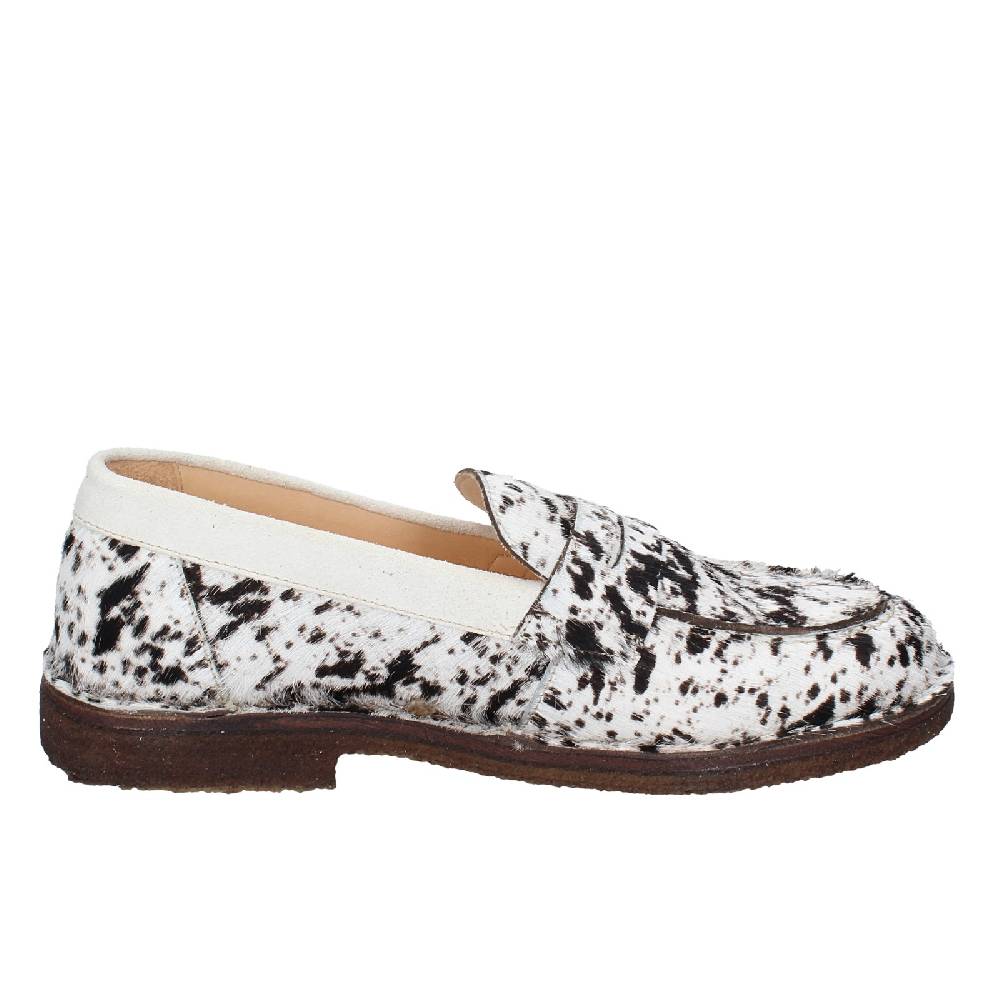 scarpe donna ASTORFLEX mocassini bianco cavallino nero camoscio EY780 Prezzo Ridotto