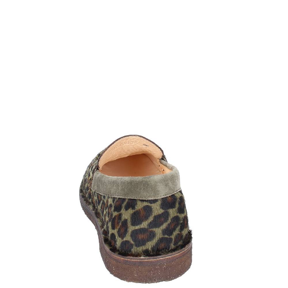 scarpe donna ASTORFLEX mocassini verde cavallino camoscio EY783 Sottocosto