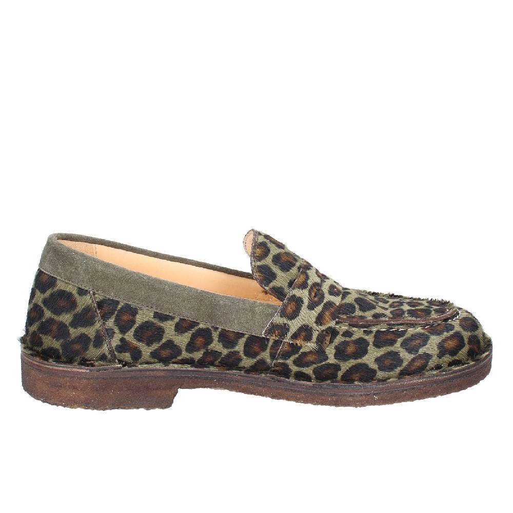 scarpe donna ASTORFLEX mocassini verde cavallino camoscio EY783 Sottocosto