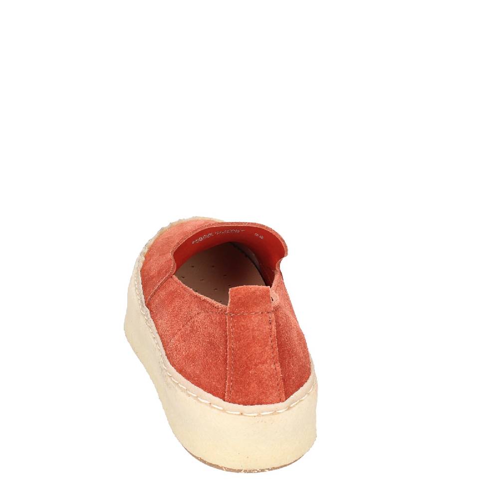 scarpe donna ASTORFLEX mocassini rosso camoscio EY838 Convenienza