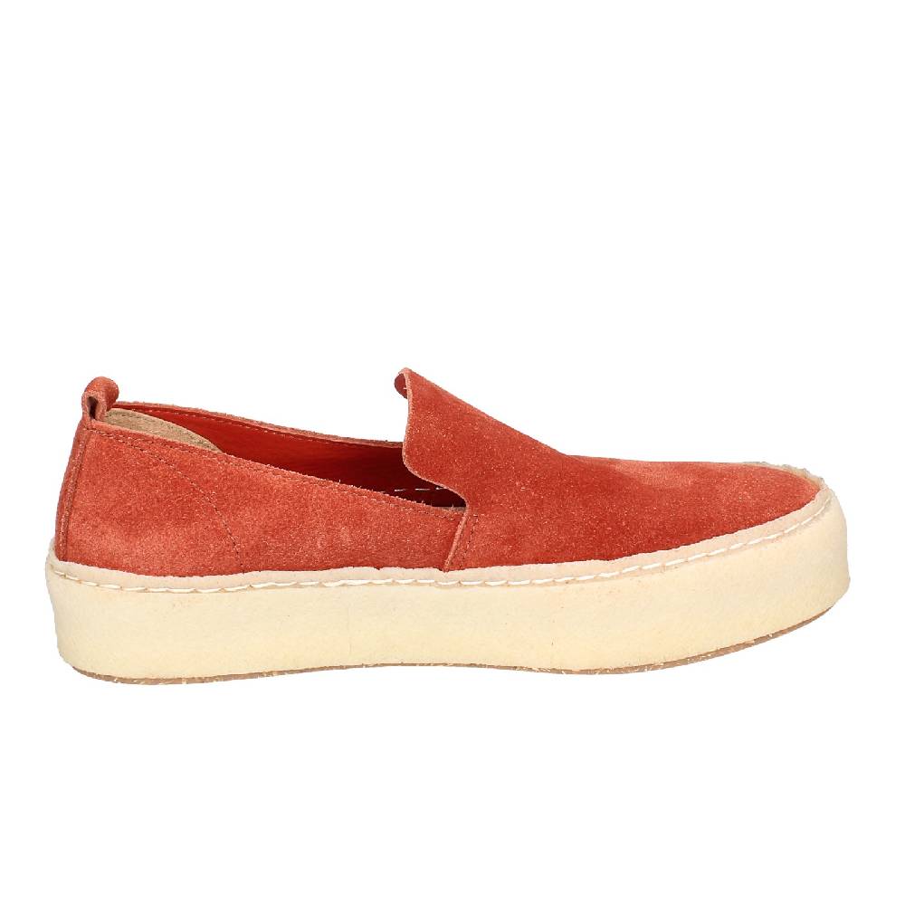 scarpe donna ASTORFLEX mocassini rosso camoscio EY838 Convenienza