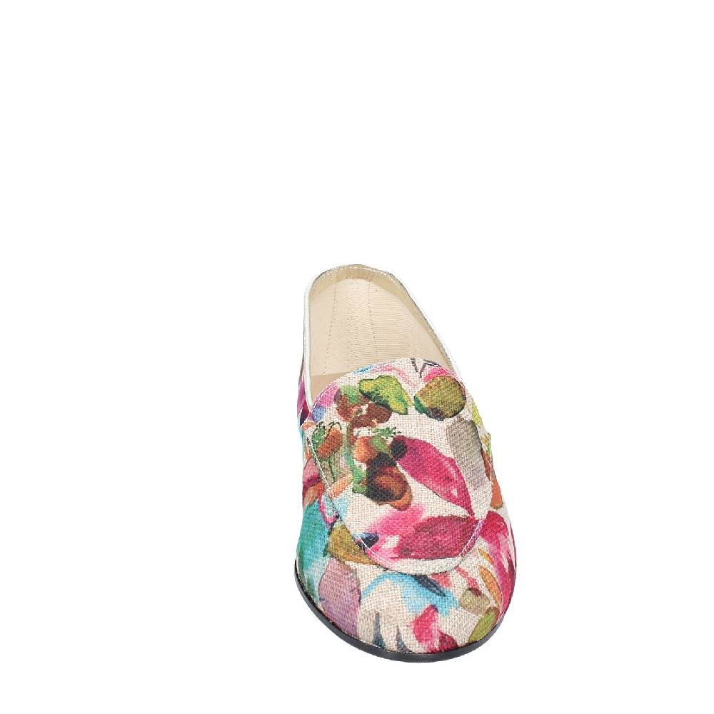 scarpe donna ANNIEL mocassini multicolore tessuto EY674 Novità