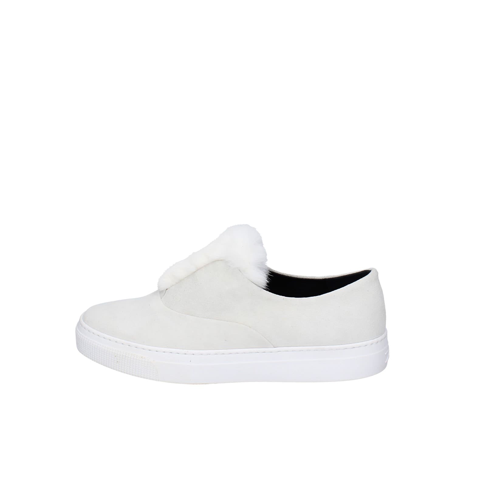 scarpe donna ZCD MONTREAL mocassini bianco camoscio pelliccia HAMILTON EY214 Offerta
