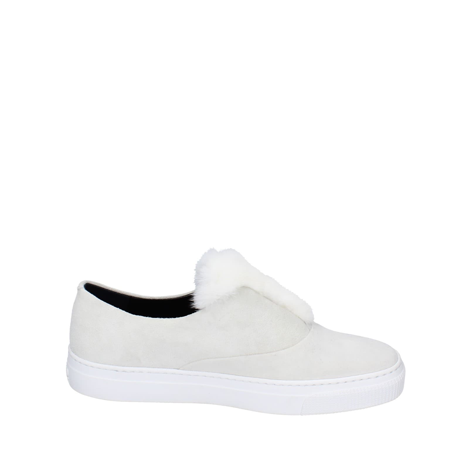 scarpe donna ZCD MONTREAL mocassini bianco camoscio pelliccia HAMILTON EY214 Offerta