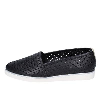 scarpe donna BALDININI mocassini nero pelle BF754 In Vendita