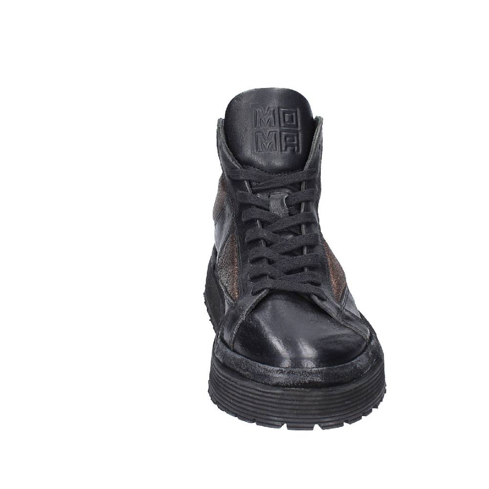 scarpe donna MOMA sneakers nero pelle bronzo 1BW316 EY622 Fornitura limitata
