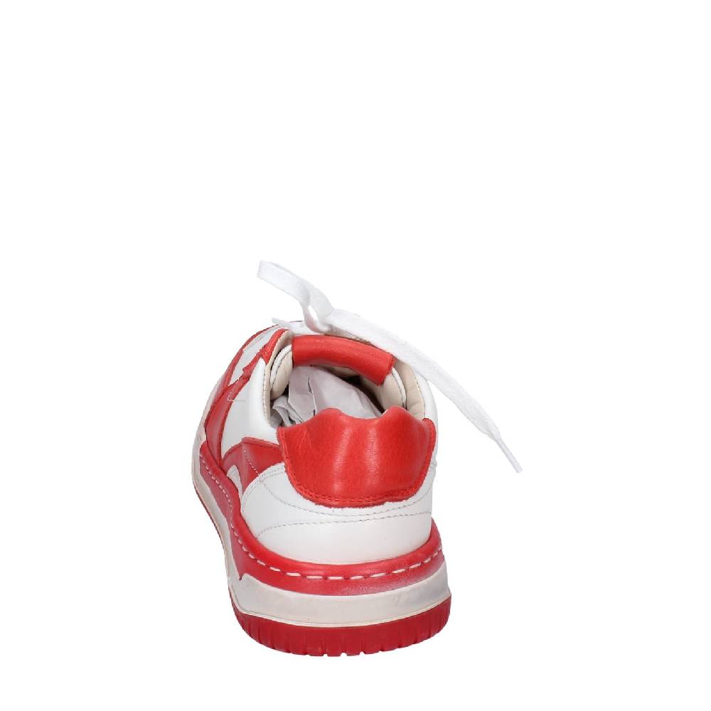 scarpe donna MOMA sneakers bianco pelle rosa EY593 2025