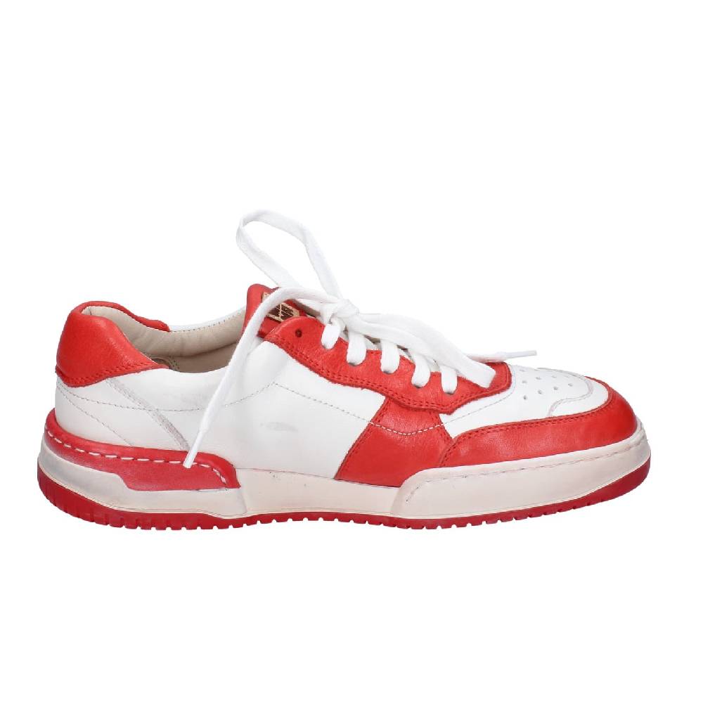 scarpe donna MOMA sneakers bianco pelle rosa EY593 2025