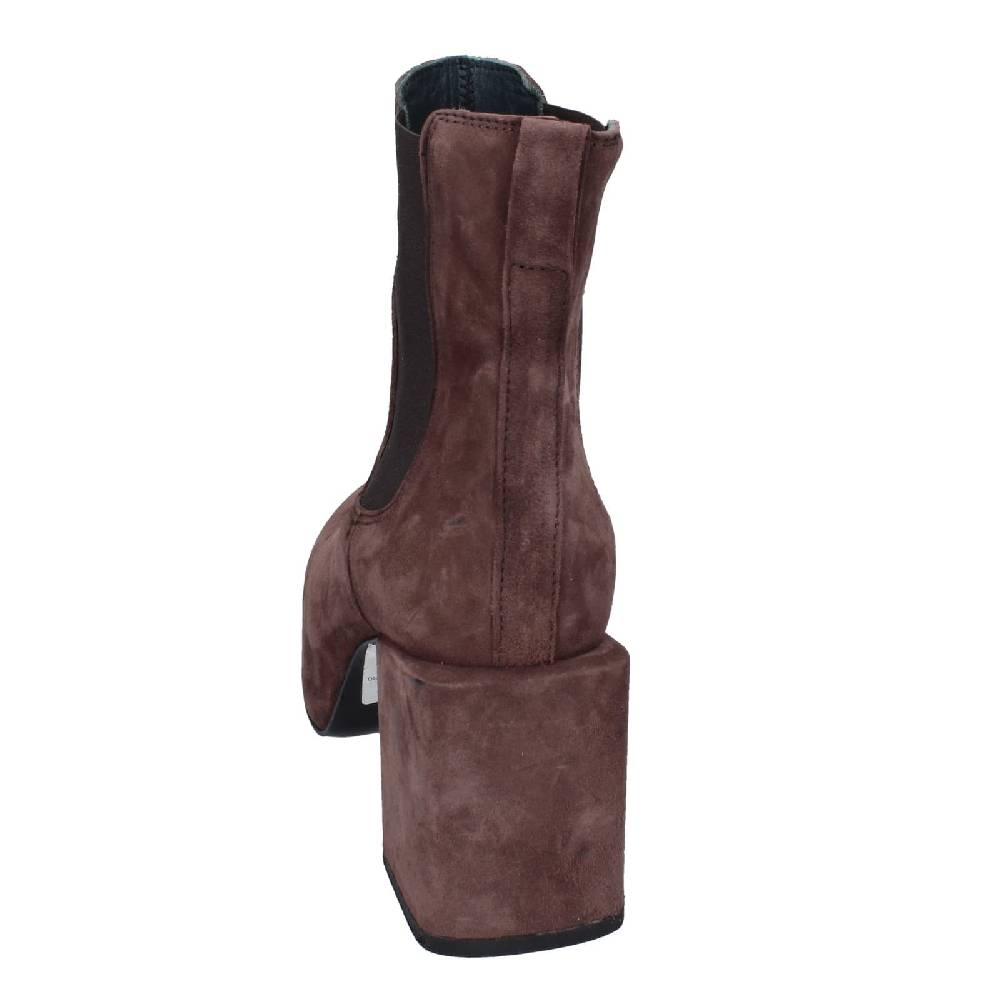scarpe donna MOMA stivaletti marrone camoscio 87301C EY581 Vendita