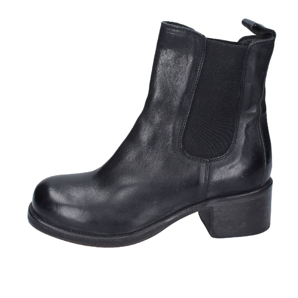 scarpe donna MOMA stivaletti nero pelle 72302C EY524 Promozione