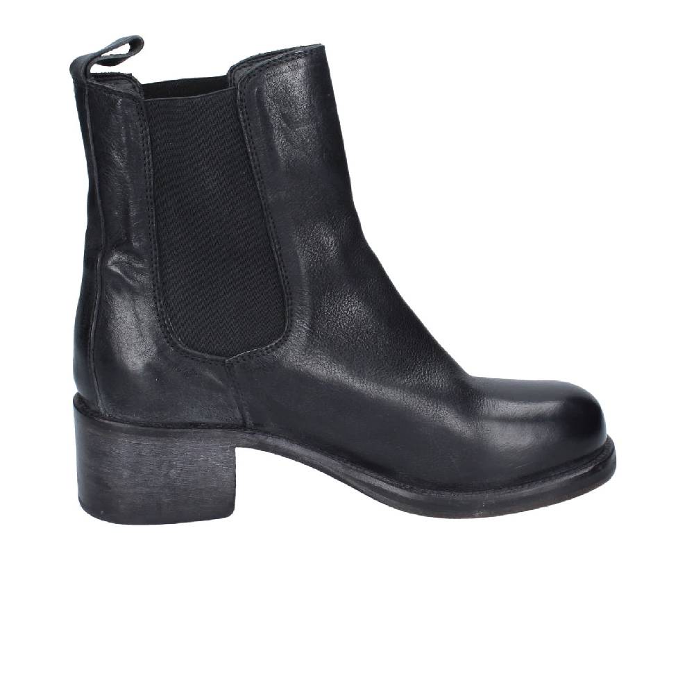 scarpe donna MOMA stivaletti nero pelle 72302C EY524 Promozione
