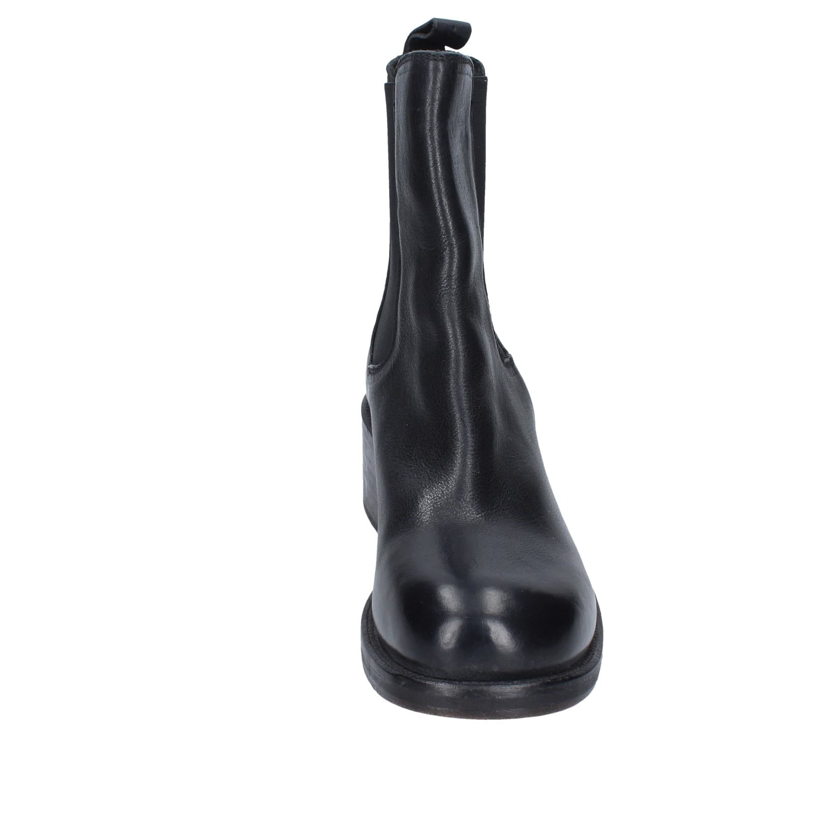 scarpe donna MOMA stivaletti nero pelle 72302C EY524 Promozione