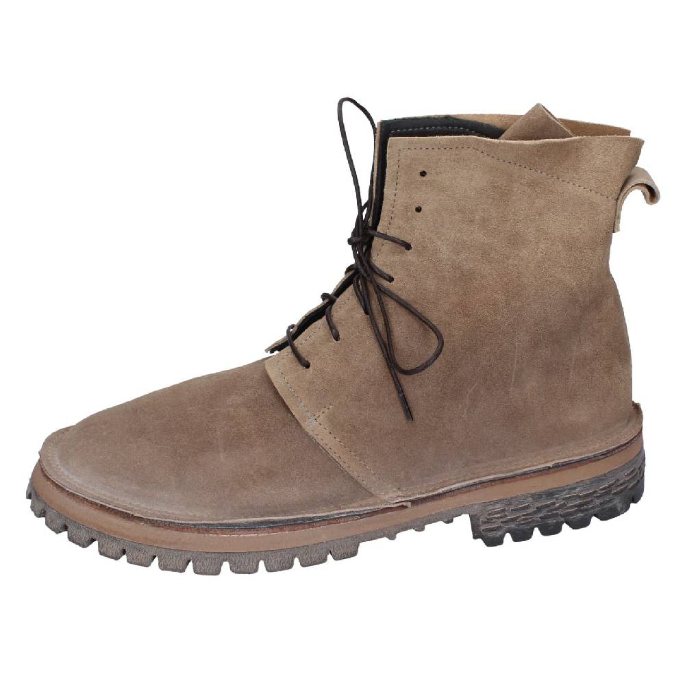 scarpe donna MOMA stivaletti beige camoscio 73302C EY539 Spedizione Gratuita