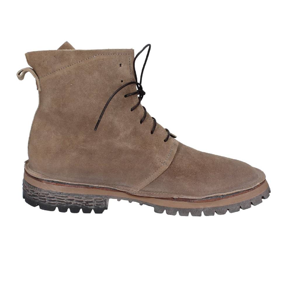 scarpe donna MOMA stivaletti beige camoscio 73302C EY539 Spedizione Gratuita