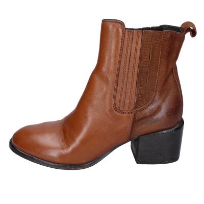 scarpe donna MOMA stivaletti marrone pelle 1CW236-MO BD636 Pezzi Unici