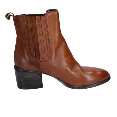 scarpe donna MOMA stivaletti marrone pelle 1CW236-MO BD636 Pezzi Unici