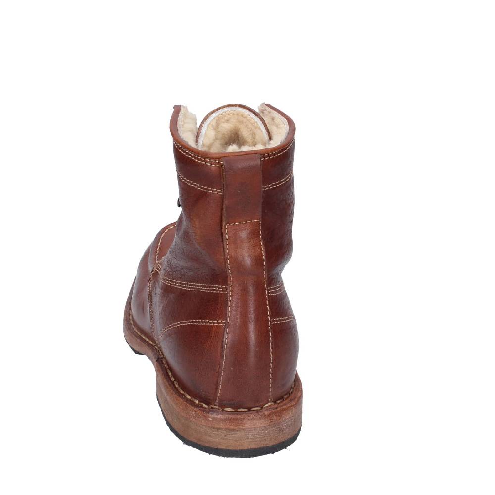 scarpe donna MOMA stivaletti marrone pelliccia 71305B EY537 Soddisfazione Garantita