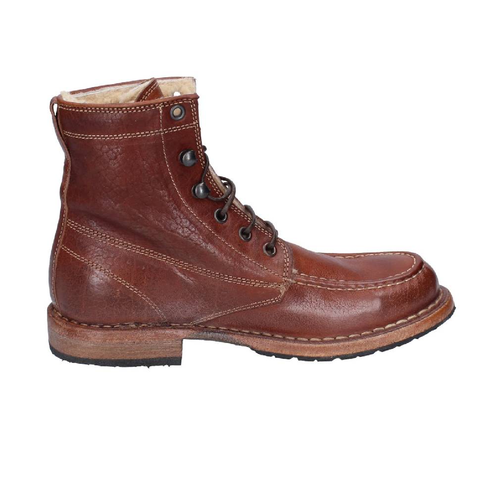 scarpe donna MOMA stivaletti marrone pelliccia 71305B EY537 Soddisfazione Garantita