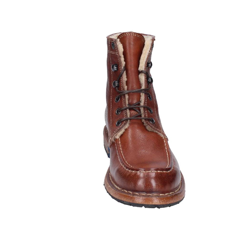 scarpe donna MOMA stivaletti marrone pelliccia 71305B EY537 Soddisfazione Garantita