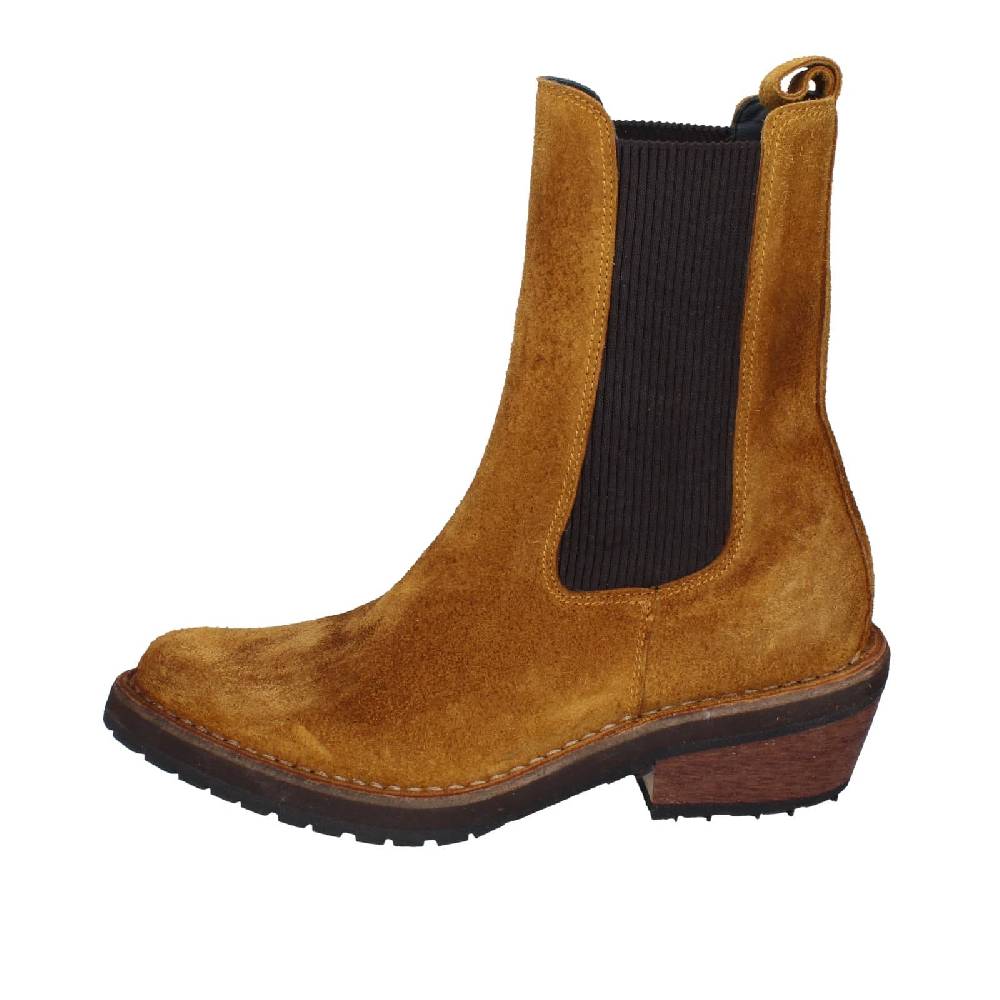 scarpe donna MOMA stivaletti marrone camoscio 75301C EY565 Qualità Garantita