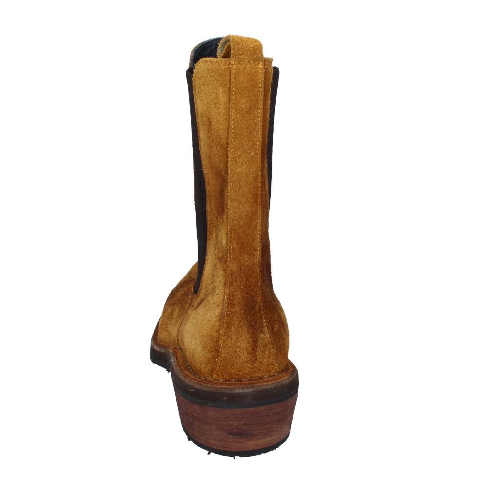 scarpe donna MOMA stivaletti marrone camoscio 75301C EY565 Qualità Garantita