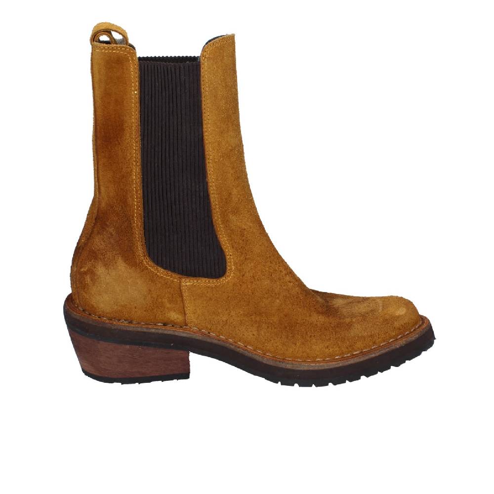 scarpe donna MOMA stivaletti marrone camoscio 75301C EY565 Qualità Garantita