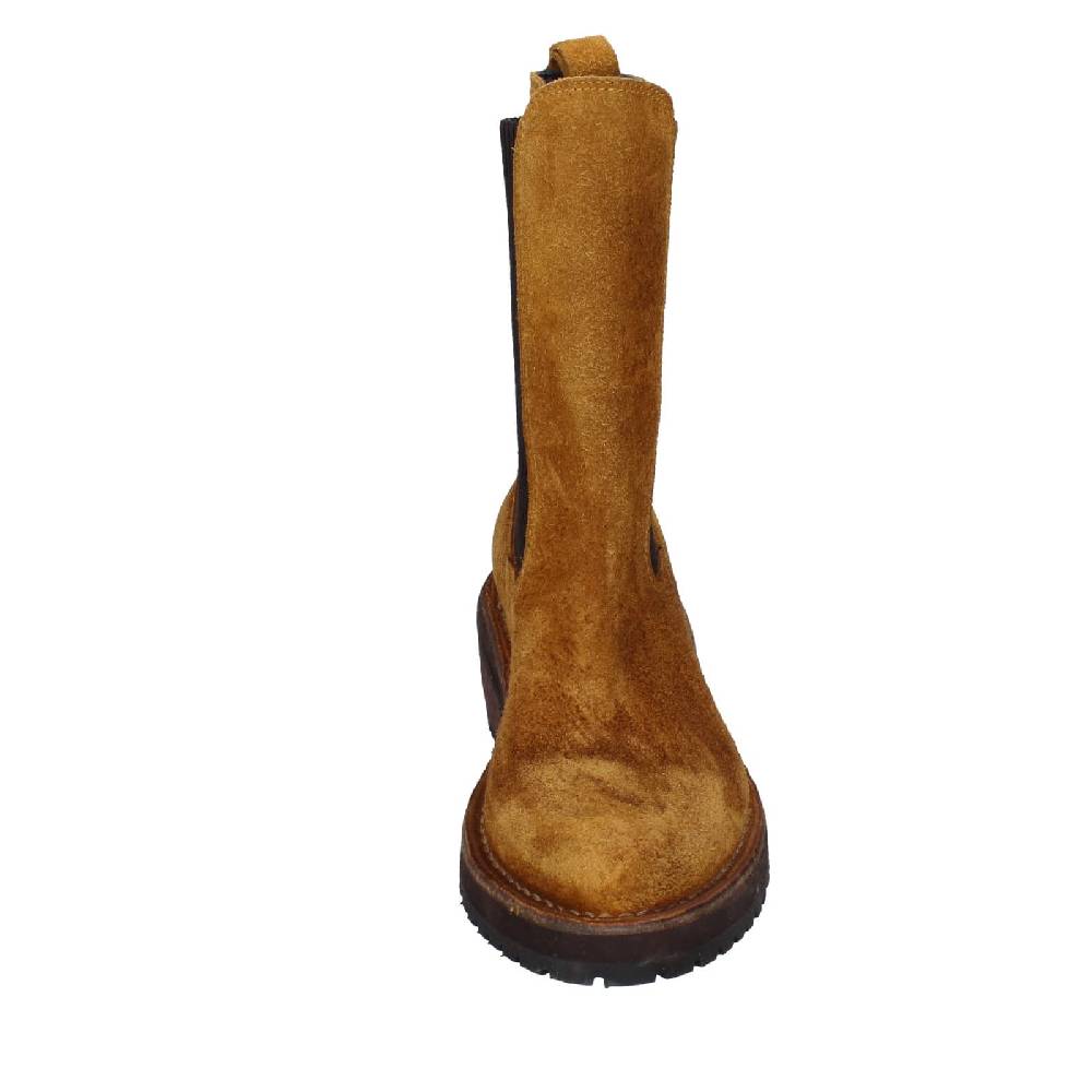 scarpe donna MOMA stivaletti marrone camoscio 75301C EY565 Qualità Garantita