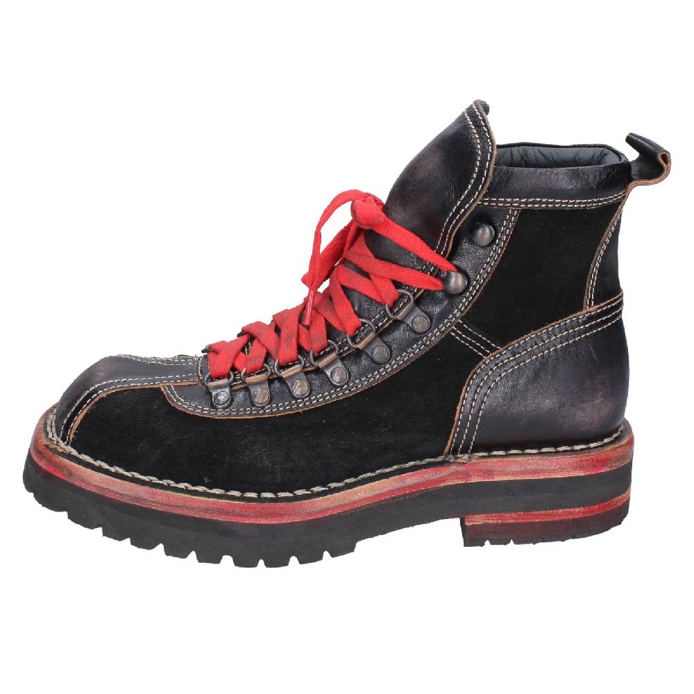 scarpe donna MOMA stivaletti nero pelle camoscio 81301B EY563 Negozi Online