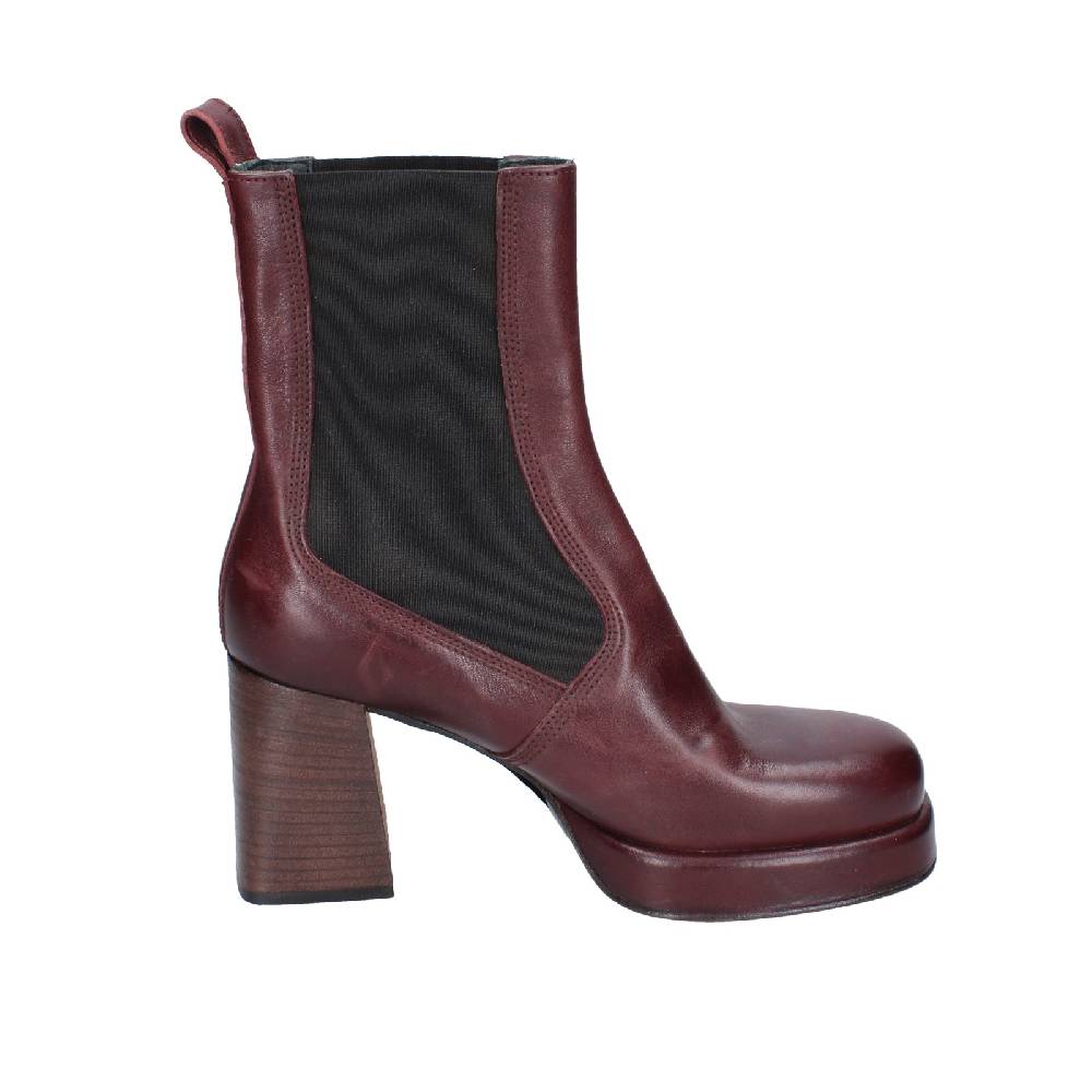 scarpe donna MOMA stivaletti bordeaux pelle 83302C EY586 Bestseller