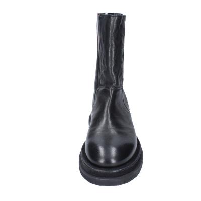 scarpe donna MOMA stivaletti nero pelle rosso 1CW339 VINTAGE BD939 Affare Del Giorno