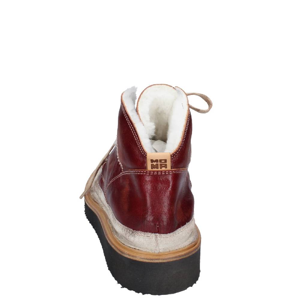 scarpe donna MOMA stivaletti bordeaux pelle camoscio EY579 Prezzo Ridotto