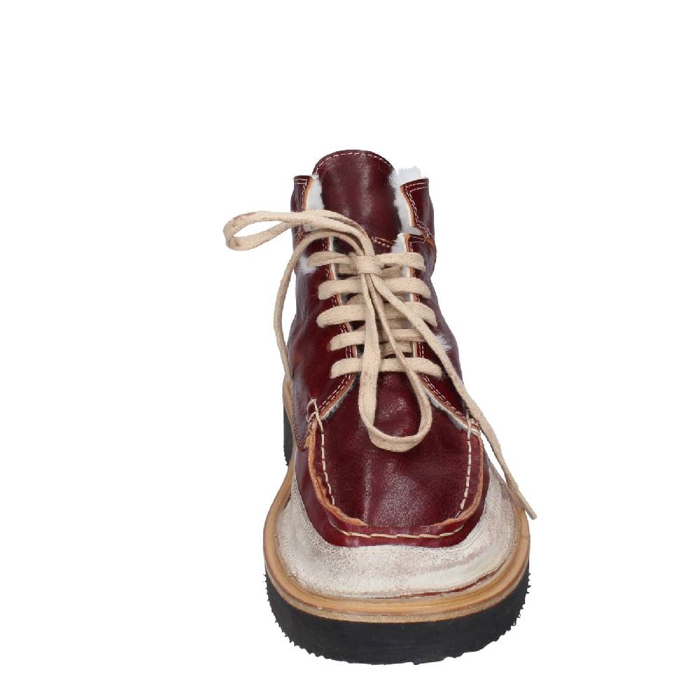scarpe donna MOMA stivaletti bordeaux pelle camoscio EY579 Prezzo Ridotto