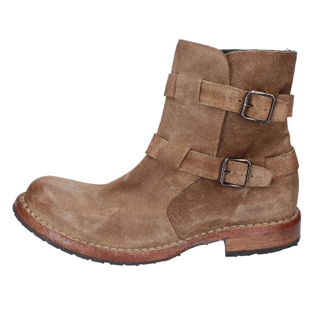 scarpe donna MOMA stivaletti marrone camoscio 71303C EY570 Convenienza