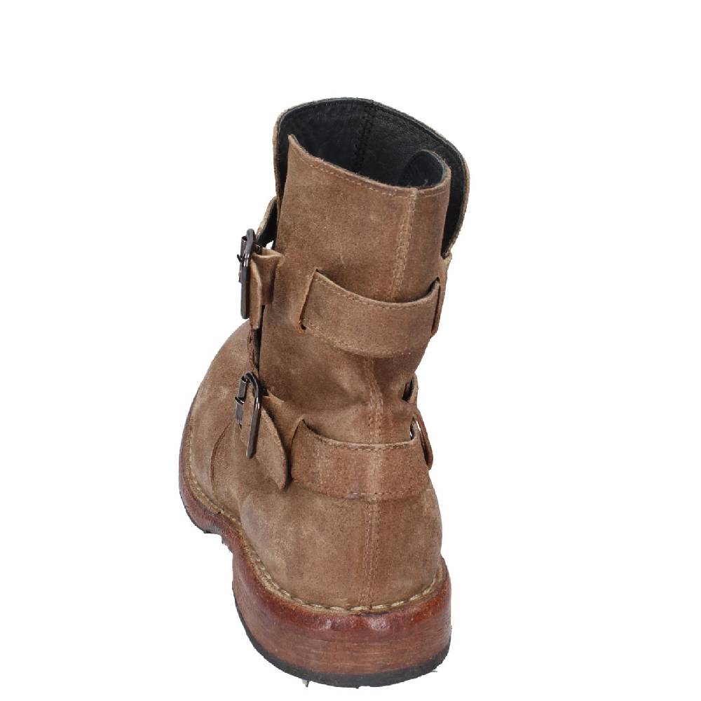 scarpe donna MOMA stivaletti marrone camoscio 71303C EY570 Convenienza