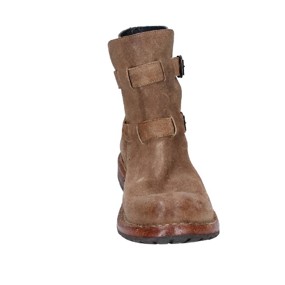 scarpe donna MOMA stivaletti marrone camoscio 71303C EY570 Convenienza