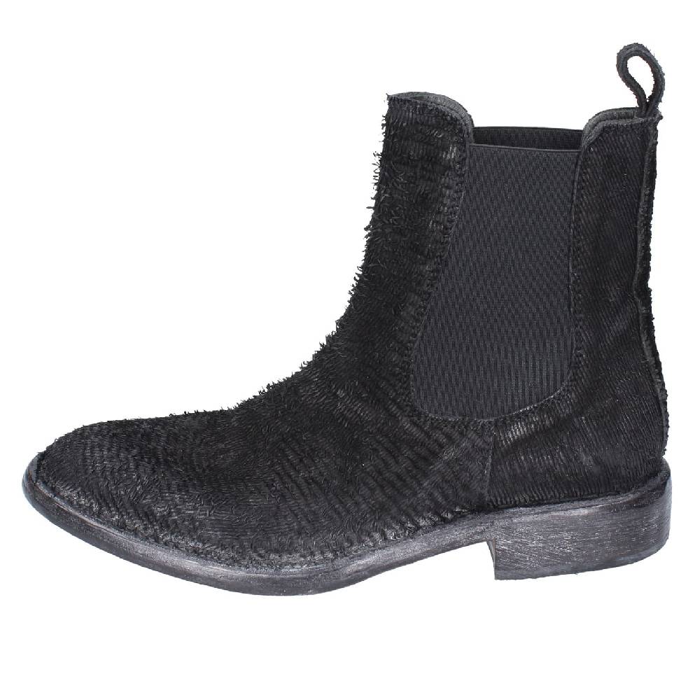 scarpe donna MOMA stivaletti nero pelle pitonata 1CW350 EY571 Novità