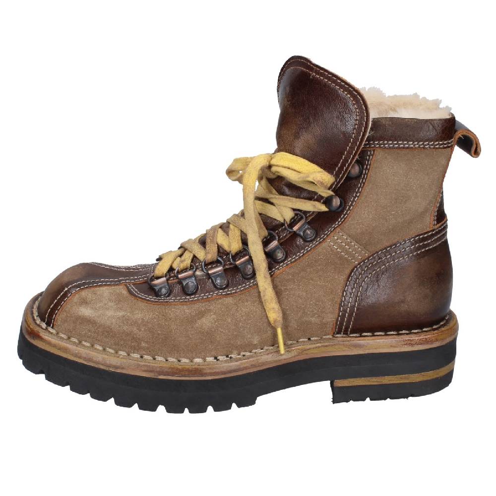 scarpe donna MOMA stivaletti marrone camoscio beige pelle 81301B EY576 Super Saving Price
