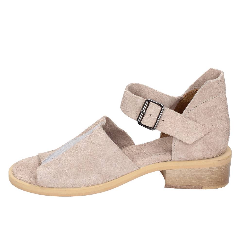scarpe donna MOMA sandali beige camoscio argento 35403G VINTAGE EX453 Offerta settimanale