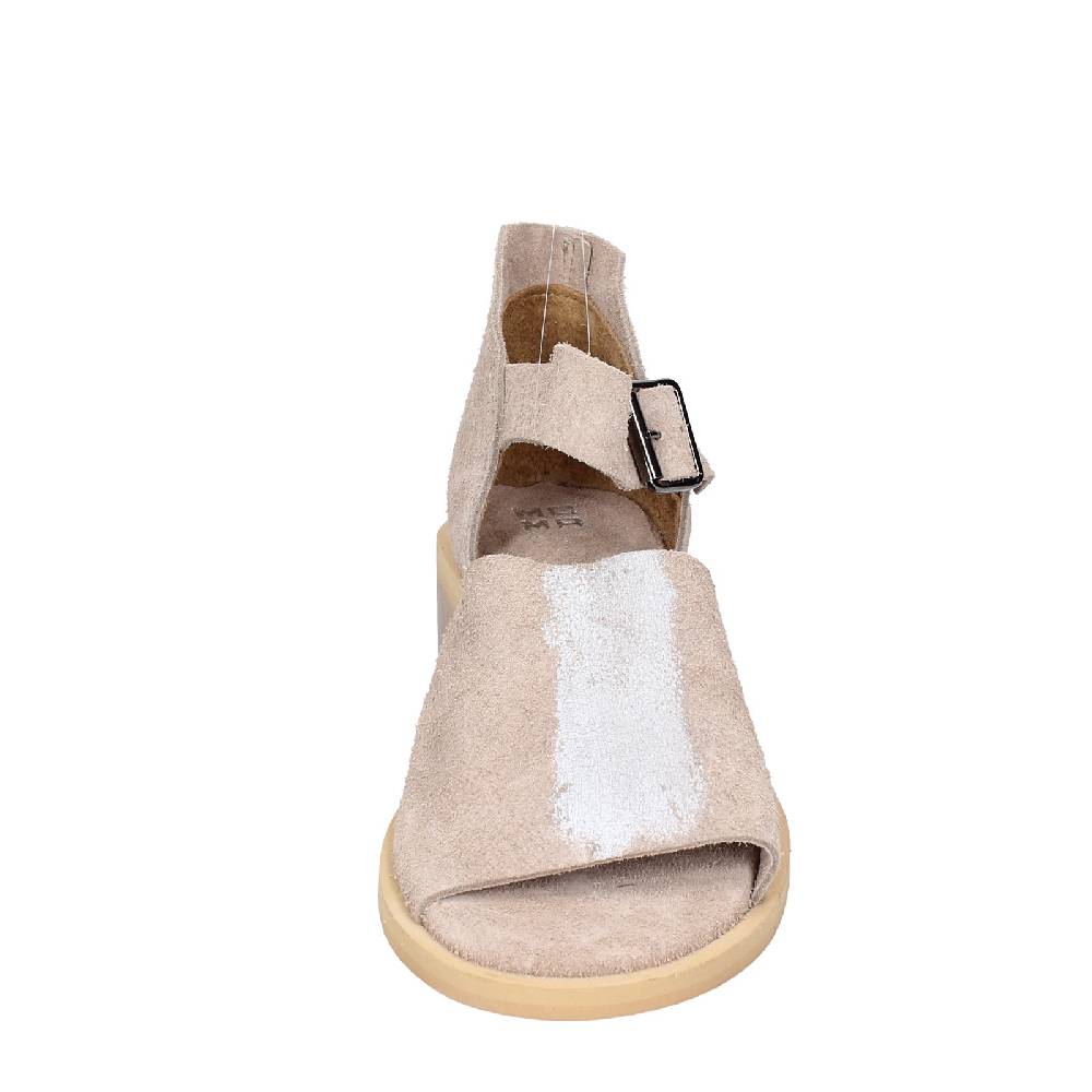 scarpe donna MOMA sandali beige camoscio argento 35403G VINTAGE EX453 Offerta settimanale