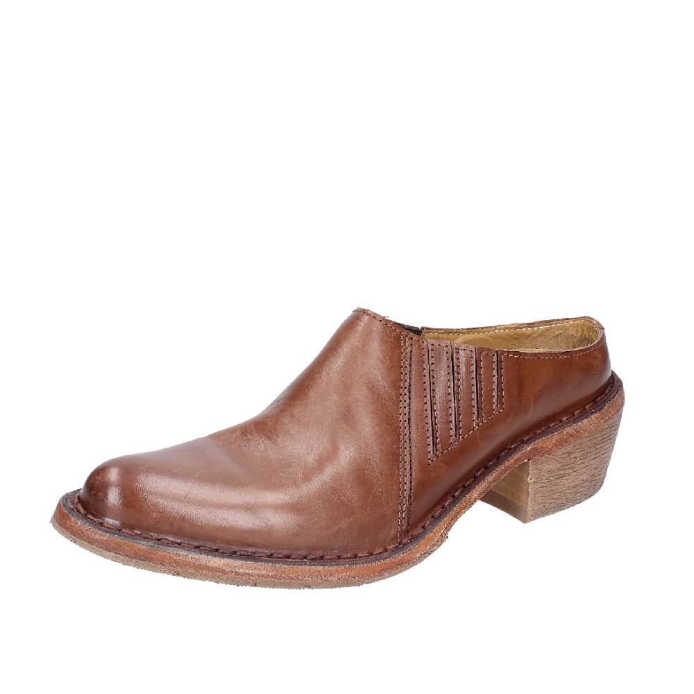 scarpe donna MOMA sandali marrone pelle VINTAGE SABOT EX457 Online