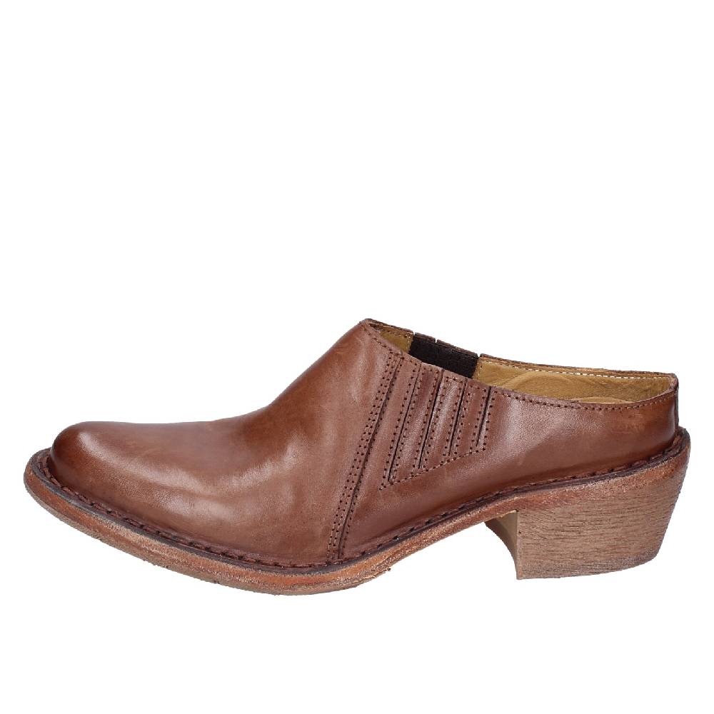 scarpe donna MOMA sandali marrone pelle VINTAGE SABOT EX457 Online