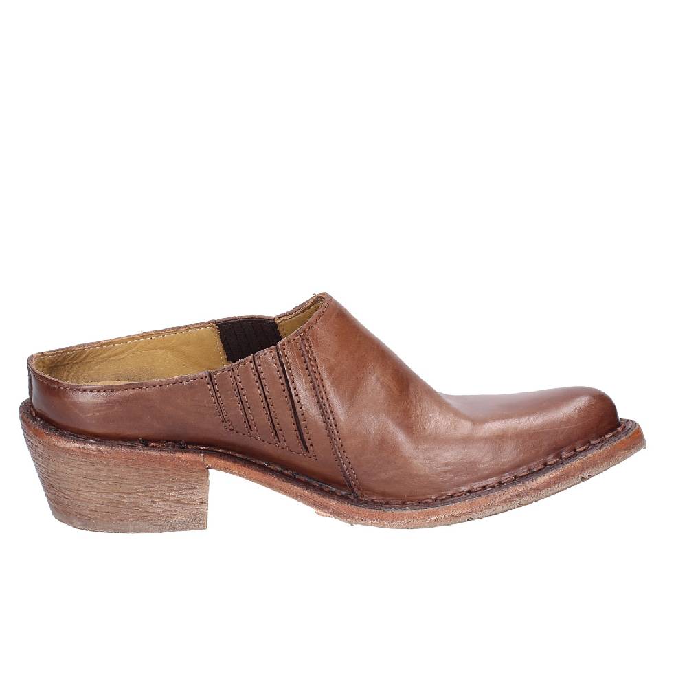 scarpe donna MOMA sandali marrone pelle VINTAGE SABOT EX457 Online