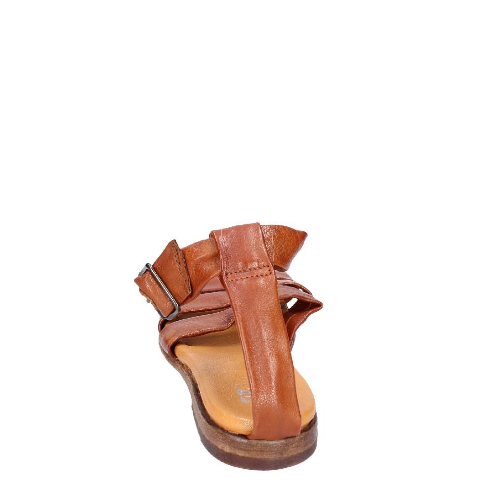scarpe donna MOMA sandali marrone pelle 32404G VINTAGE EX437 Outlet