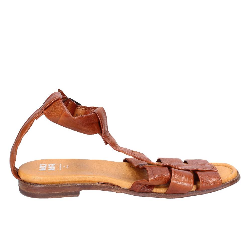 scarpe donna MOMA sandali marrone pelle 32404G VINTAGE EX437 Outlet