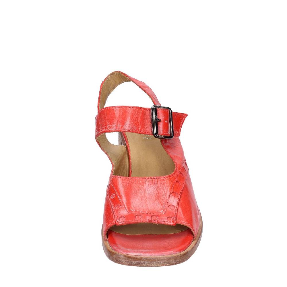 scarpe donna MOMA sandali rosso pelle 46404G VINTAGE EX450 Promozione temporanea