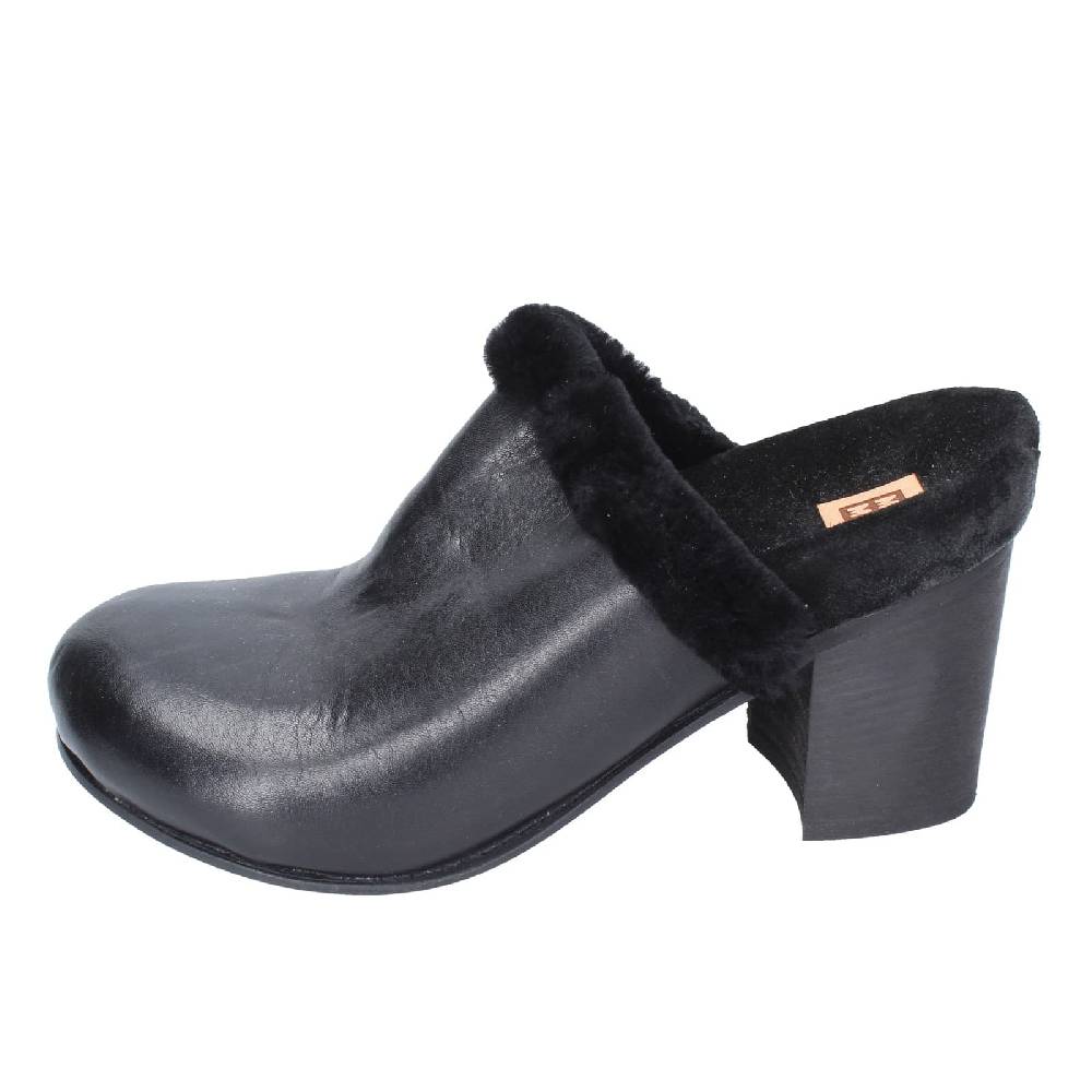 scarpe donna MOMA sandali nero pelle pelliccia EY580 Fino al 60% di sconto