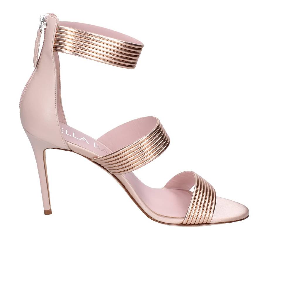 scarpe donna LELLA BALDI sandali rosa pelle EZ981 Solo un giorno rimasto