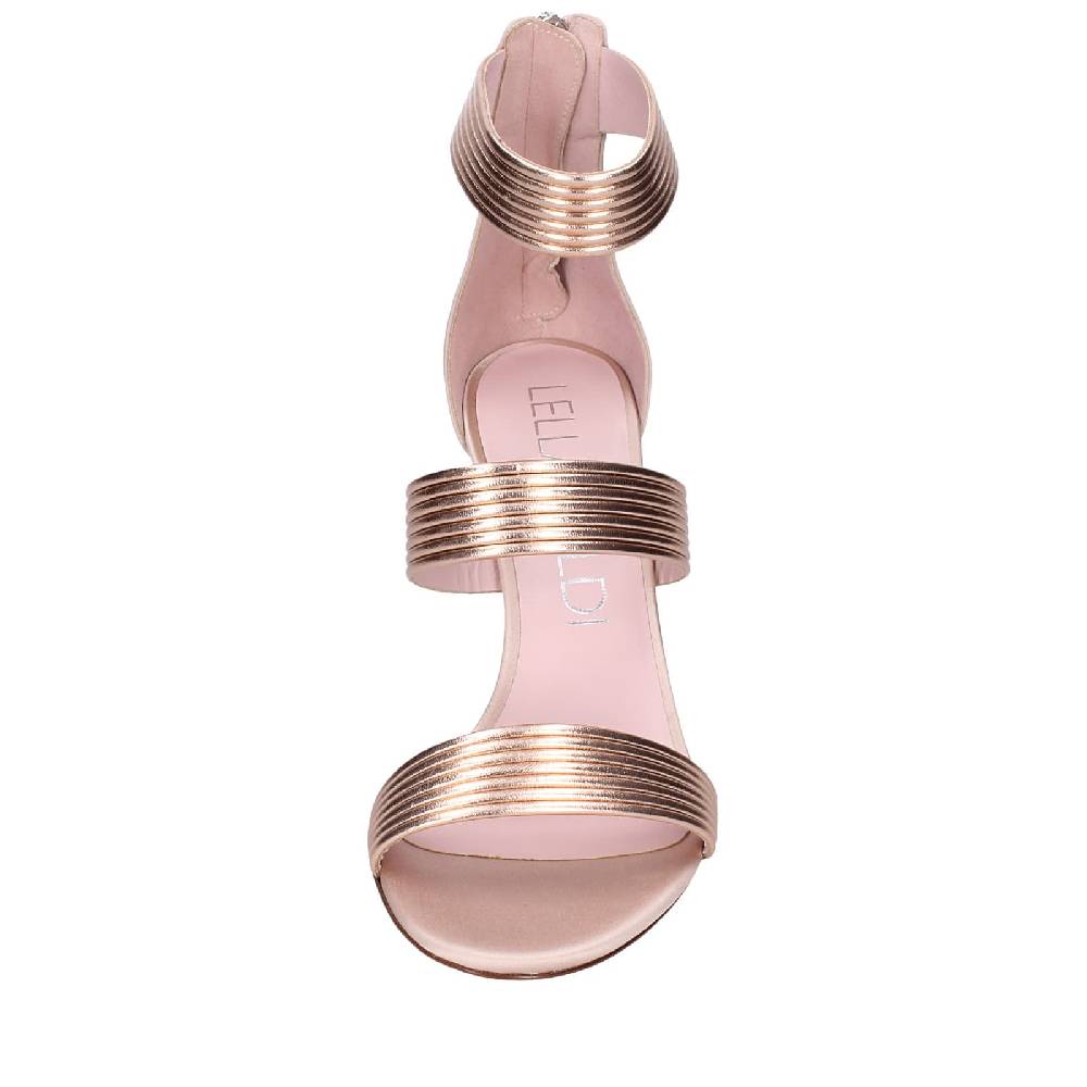 scarpe donna LELLA BALDI sandali rosa pelle EZ981 Solo un giorno rimasto