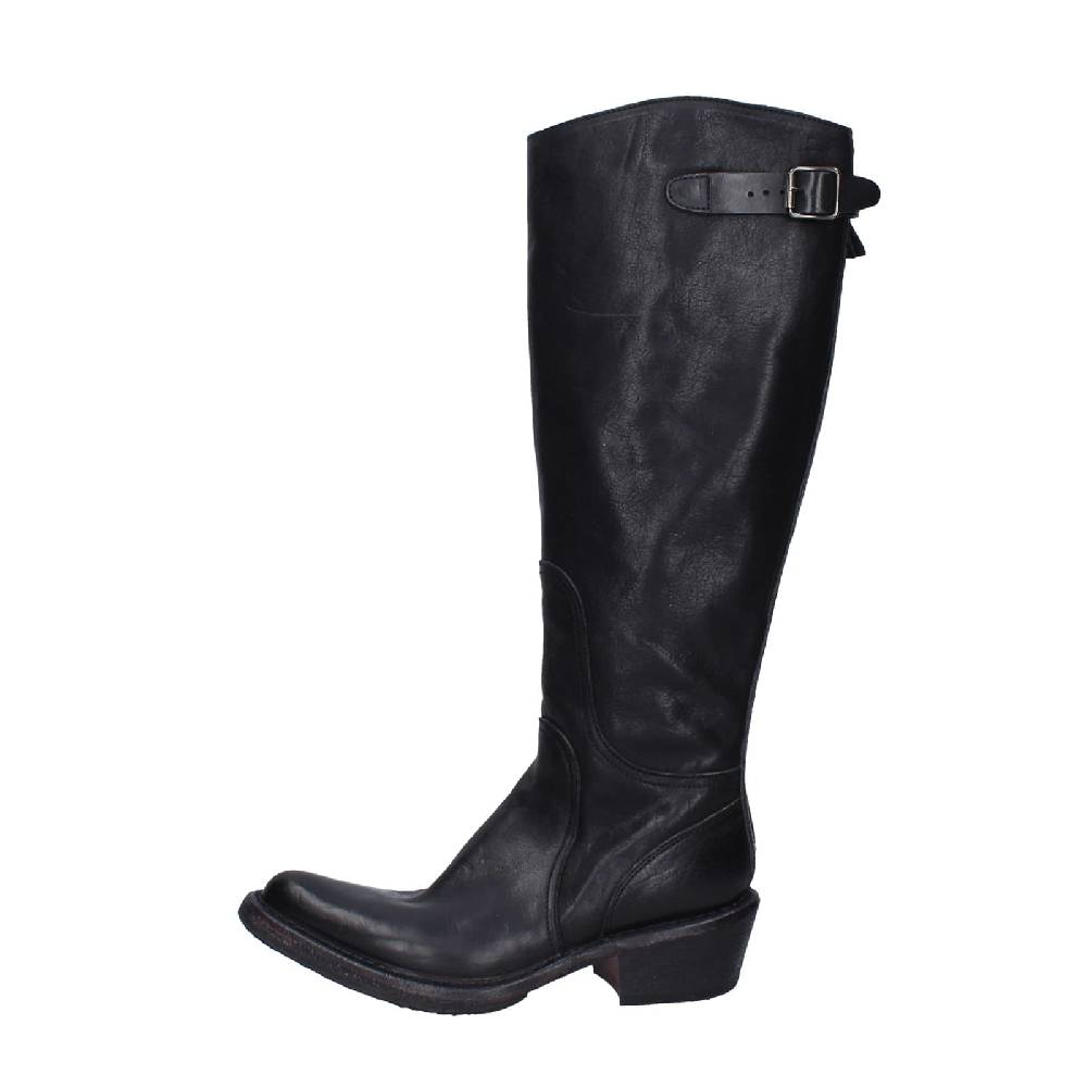 scarpe donna MOMA stivali nero pelle 77303D-CU EY491 2025